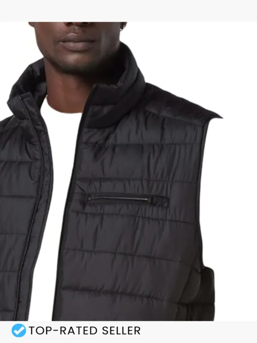 Men's Quilted Puffer Vest Water Resistant Packable Medium Weight Outerwear